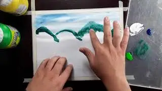 Técnica de pintura con los dedos