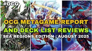 Yu-Gi-Oh! - SEA Regions OCG Metagame Report And Deck List Reviews | Pre-DBPR | August 2025
