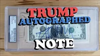 DOLLAR NOTE SIGNED BY DOLAND TRUMP #donaldtrump #money #rarenotes #raremoney #autographs #signature
