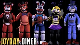 Joyday Diner - All Jumpscares & Animatronics
