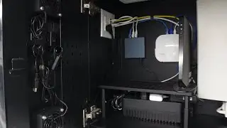 Finalizing the AV cabinet (with wire management and cooling fans.) // Skill Stacking