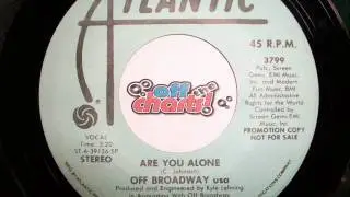Off Broadway usa - Are You Alone ■ Promo 45 RPM 1980 ■ OffTheCharts365