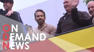 Wrexham: Ryan Reynolds and Rob McElhenney Join Fans on Bus Parade Celebration