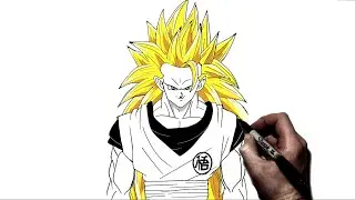 How to Draw Goku SSJ3 | Step By Step | Dragonball