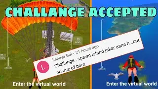 GOING TO SPAWN ISLAND WITH AIR CONVEYOR AND RETURNING WITHOUT BOAT CHALLENGE ALMOST DIED💀