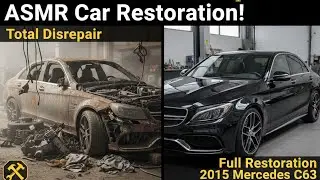 Silent ASMR Car Restoration! 2015 Mercedes C63 Full Restoration Journey