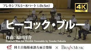 〔Flex5～8(+Perc)〕ピーコック・ブルー/福田洋介 Peacock Blue for Flexible Ensemble/Yosuke Fukuda〈陸上自衛隊東部方面音楽隊〉