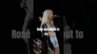 Ros&eacute; was about to cry while singing number one girl on tour😭 #blackpink #blink #rose #kpop #sad