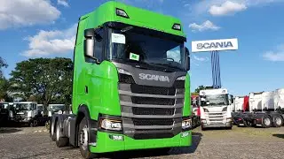 DETALHES DO NOVO SCANIA 450 S VERDE 2021!!!