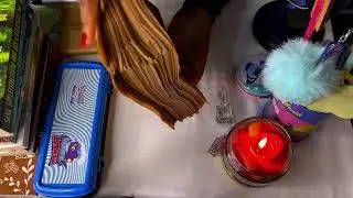 ASMR. Uyku, Ders çalışma ve İş Türkçe Romanlarımı tararıyorum. (Kağıt sesi, yazı, boyama)