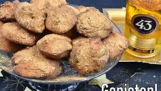 Gouden airbollen (oliebollen) met Licor 43