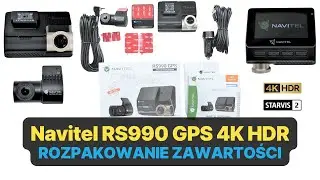 Kamera samochodowa Navitel RS990 GPS 4K - unboxing