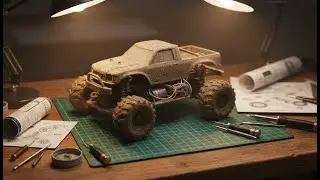 RC Car Repair (ASMR): Restoring a very old, broken miniature remote-controlled truck. 🔧🚗