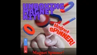 Unboxing Magnet Kit & Fun Magnet Spinner Experiment!   #magnet  #experiment #science #magnetic #diy