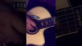 Rolling Shutter Effect on Acoustic Guitar