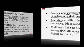 Achievements of COMESA | challenges facing COMESA