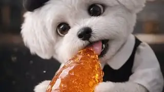 Cute Dog Eating Crystal Grapes & Pineapple 🍇🍍 | ASMR Mukbang Compilation