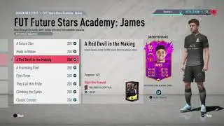 86 Daniel James FUT FUTURE STARS ACADEMY OBJECTIVES FREE FIFA 20 Player