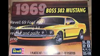 Обзор комплекта Revell 69 Ford 302 Boss Mustang и подготовка к покраске