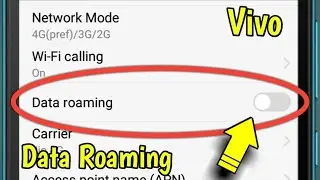 Vivo Me Data Roaming Kaise Kare | How To Enable Data Roaming In Vivo Phone