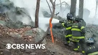 Crews making big gains in fight against New York-New Jersey wildfire