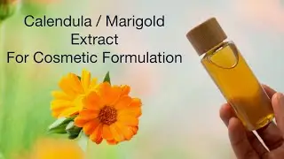 How To Make Calendula / Marigold Extract At Home For Cosmetic Formula