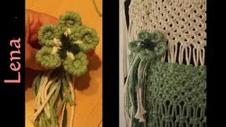 𝗠𝗮𝗰𝗿𝗮𝗺𝗲 with 𝗟𝗲𝗻𝗮 🏵 Makramee Blume Deko oder Geschenk 🏵 Macrame Flower