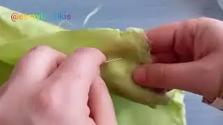 Artan kumaşları değerlendirdim hurç diktim #geridönüşüm #diy