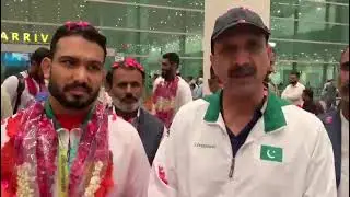 Inam Butt receives warm welcome on Islamabad airport