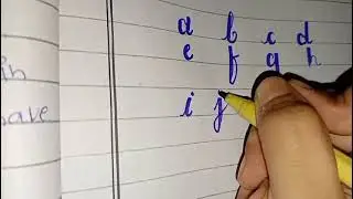 How to write alphabets ( lesson 3 )