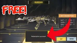 *FREE* REDEEM THIS FASTER FOR LEGENDARY AK-47 - WRATH BLACK & GOLD