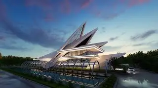 Lumion 6 Rendering Tutorials #18 -  CITY AUDITORIUM (3D Warehouse)