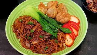 BEST Vegetarian Wonton Noodles | Wantan Mee Sedap & Mudah! | Malaysian Style Wantan Noodles