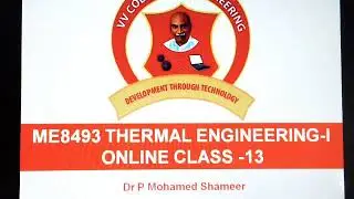 ME8493 Thermal Engineering 1_UNIT 4_ Performance calculation problem 2
