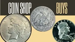 Coin Shop Pickups - 1853 Arrows & Rays Seated Half Dollar, 1927 D Peace Dollar, Cameo Proof Franklin