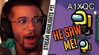 I GOT CAUGHT RED HANDED BY XQC IN AMONG US! - Stream Highlights #11