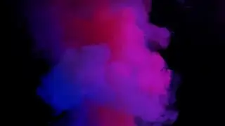 Violet Pink Smoke Bomb Black Background Stock Video