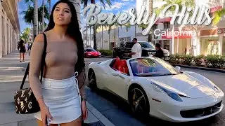 Beverly Hills🌴🌴 Virtual Walking Tour in Los Angeles, California, USA | Supercars | Luxury Cars in 4K