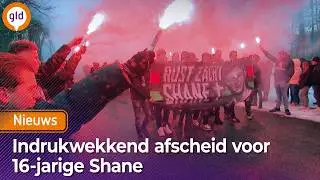 Shane (16) krijgt indrukwekkend afscheid in stadion van NEC