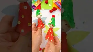 Einfache Erdbeer-Feen basteln 🫶🍓 #bastelnmitkindern #easycrafts #diy