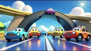Toy Cars Crossing the Bridge | Kids Songs & Nursery Rhymes 🚗🎶