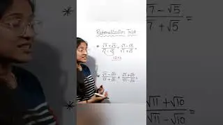 Rationalization Trick | Solve करे 2 seconds मे | Simplification #mathsbyvaishali #mathstrick #maths