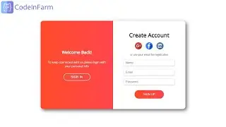 Registration page : How to make login form in html and CSS (html login form 2021)