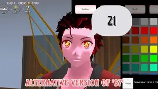 Pink Tanjiro said 'twenty one' but ALTERNATIVE to 'six seven' - Sakura School Simulator S2
