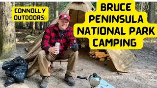 Camping Alone At Bruce Peninsula National Park.