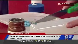 144 Purdue pharmacy students granted early graduation to cover potential pandemic shortage