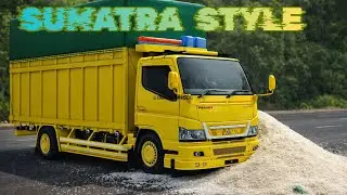 REVIEW‼️TRUCK CANTER SUMATRA STYLE. . . KNALPOT RACING !! MOD BUSSID TERBARU