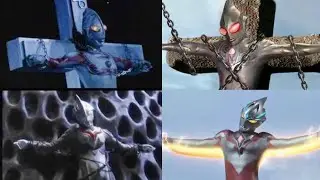 ULTRAMAN Crucified, ShackledウルトラマンCác Siêu nhân điện quang bị trói treo lên