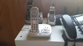 Panasonic KX-TG6321S DECT 6.0 Cordless Speakerphone w Digital Answering System Test (Greeting Only)