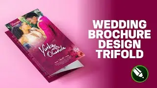 WEDDING TRIFOLD BROCHURE DESIGN  //  TRIFOLD WEDDING PROGRAM DESIGN... PART 1